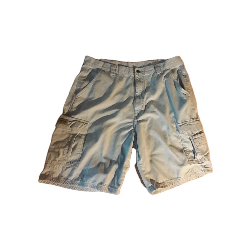 Wrangler Cargo Shorts Men's 38 Beige 100% Cotton summer shorts